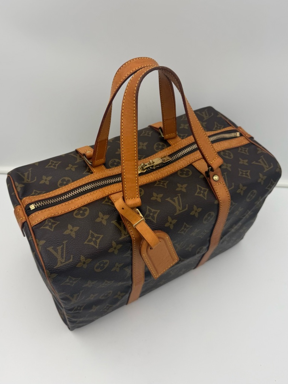 LOUIS VUITTON 1854 PARIS • SAC SOUPLE 35 Bag in Monogram • Made in FRANCE